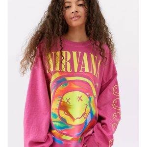 Nirvana Smile Overdyed Sweatshirt